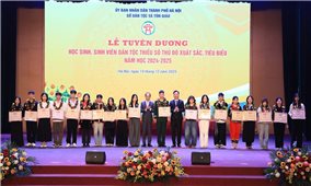 TP. Hà Nội: Tuyên dương 200 học sinh, sinh viên DTTS xuất sắc, tiêu biểu năm học 2024 - 2025