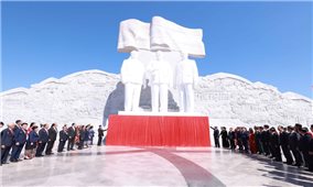 Tổng Bí thư Tô Lâm dự Lễ khánh thành Công viên Hữu nghị Lào-Việt Nam