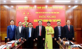 Hội nghị lần thứ nhất Ban Chấp hành Đảng bộ UBND tỉnh Bình Định nhiệm kỳ 2020 - 2025