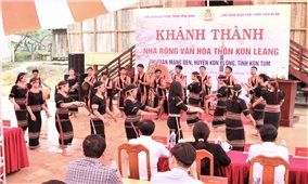 Kon Tum: Khánh thành nhà rông làng Kon Leang