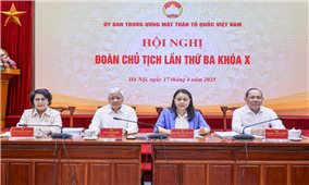 Bảo đảm tổ chức bộ máy của MTTQ Việt Nam đi vào hoạt động kể từ ngày 01/7/2025