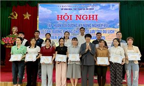 Yên Bái: Nâng cao kỹ năng nghiệp vụ lễ tân, buồng phòng cho cơ sở lưu trú du lịch năm 2025
