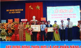 Quảng Nam: Công bố xã Điện Phong đạt chuẩn nông thôn mới kiểu mẫu