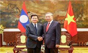 Tổng Bí thư Tô Lâm hội kiến Tổng Bí thư, Chủ tịch nước Lào Thongloun Sisoulith