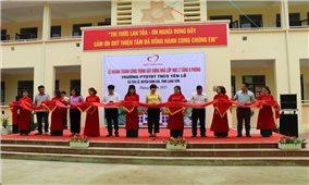 Quỹ Thiện tâm phối hợp với huyện Bình Gia: Khánh thành 08 phòng học tại xã Yên Lỗ
