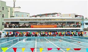 Bình Định: Hơn 270 vận động viên tham gia Giải bơi cứu đuối nước học sinh, thanh thiếu nhi năm 2025