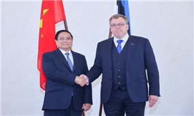 Thủ tướng Phạm Minh Chính hội kiến Chủ tịch Quốc hội Estonia