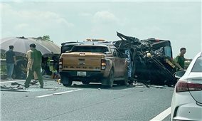 Tai nạn nghiêm trọng, liên hoàn nhiều xe trên cao tốc Cầu Giẽ - Ninh Bình