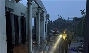 Nhiều hộ dân Thanh Hóa được hỗ trợ kịp thời trong đêm bão số 10