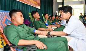 An Giang: Tiếp nhận hơn 230 đơn vị máu từ lực lượng vũ trang