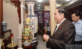 Chủ tịch Quốc hội Trần Thanh Mẫn tưởng nhớ, tri ân cố Chủ tịch Quốc hội Nguyễn Hữu Thọ