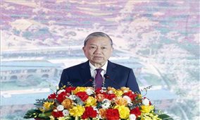 Tổng Bí thư Tô Lâm dự lễ khởi công xây trường học ở xã biên giới tỉnh Cao Bằng