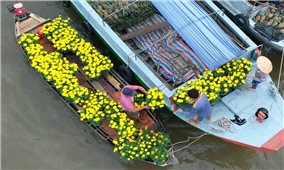 Tết đặc biệt ở chợ nổi Cần Thơ
