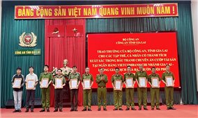 Bộ Công an khen thưởng các tập thể, cá nhân phá vụ cướp ngân hàng tại Gia Lai