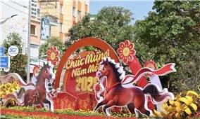 Phố thị trang hoàng sắc màu đón Xuân mới