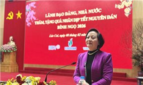 Phó Thủ tướng Phạm Thị Thanh Trà thăm, chúc Tết Lào tại Lào Cai