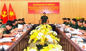 An Giang: Lực lượng vũ trang tăng cường kiểm tra an ninh, an toàn công tác chuẩn bị bầu cử