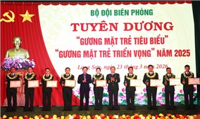 Tuyên dương gương mặt trẻ tiêu biểu, triển vọng Bộ đội Biên phòng 2025