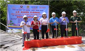 Thêm cây cầu dân sinh cho đồng bào Khmer từ chương trình Tết Quân - Dân tại An Giang