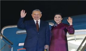 Tổng Bí thư, Chủ tịch nước Tô Lâm và phu nhân lên đường thăm cấp Nhà nước đến Trung Quốc