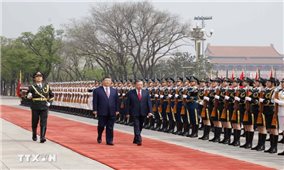 Lễ đón trọng thể Tổng Bí thư, Chủ tịch nước Tô Lâm thăm cấp Nhà nước đến Trung Quốc