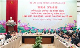 Hội nghị tổng kết công tác năm 2024, triển khai nhiệm vụ năm 2025 về lĩnh vực lao động, người có công và xã hội