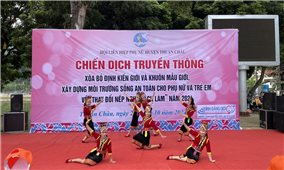 Hội Liên hiệp Phụ nữ Thuận Châu (Sơn La): Tổ chức Lễ phát động chiến dịch truyền thông xoá bỏ định kiến giới và khuôn mẫu giới cho phụ nữ, trẻ em