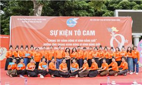 Thuận Châu (Sơn La): Tổ chức sự kiện Tô cam “Chung tay hành động vì bình đẳng giới”