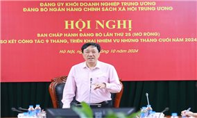 Hội nghị Ban Chấp hành Đảng bộ Ngân hàng Chính sách Xã hội Trung ương lần thứ 25