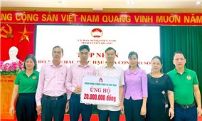 Ngân hàng Chính sách xã hội tỉnh Tuyên Quang: Chung tay giúp dân khắc phục hậu quả bão số 10