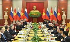 Tổng Bí thư Nguyễn Phú Trọng hội đàm với Tổng thống Liên bang Nga Vladimir Putin