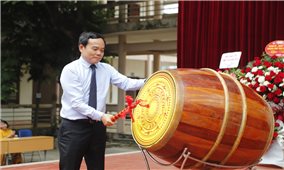Phó Thủ tướng Chính phủ Trần Lưu Quang dự Lễ Khai giảng năm học 2023 - 2024 tại Trường Phổ thông vùng cao Việt Bắc