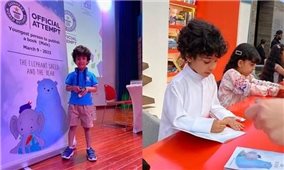 Tác giả nhỏ tuổi nhất thế giới ra sách khi 4 tuổi