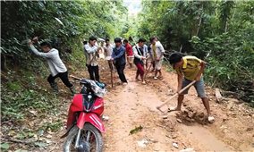 Điện Biên: Người dân Huổi Hạ phấn khởi vì chủ trương xây cầu qua suối Nậm Chim