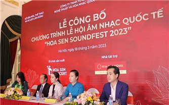 Lễ hội Âm nhạc Quốc tế Hoa Sen SoundFest 2023 sẽ được tổ chức tại Đà Lạt