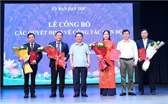 Ủy ban Dân tộc công bố các quyết định về công tác cán bộ