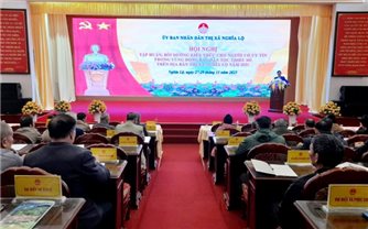 Thị xã Nghĩa Lộ (Yên Bái): Bồi dưỡng kiến thức các chương trình MTQG cho Người có uy tín