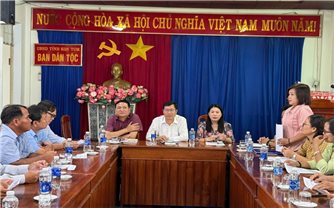 Ban Dân tộc tỉnh Bình Thuận: Tổ chức Đoàn công tác học tập kinh nghiệm triển khai Chương trình MTQG 1719