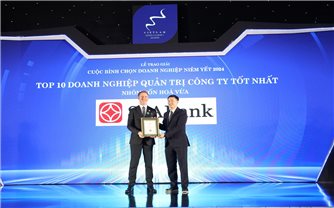 SeABank dẫn đầu Top 10 doanh nghiệp Quản trị công ty tốt nhất (Midcap) tại VLCA 2024