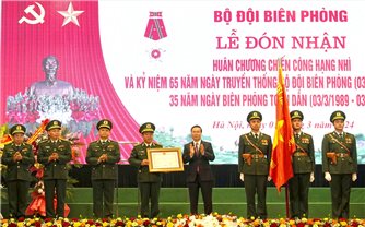 Chủ tịch nước Võ Văn Thưởng dự Lễ kỷ niệm 65 năm Ngày truyền thống Bộ đội Biên phòng, 35 năm Ngày Biên phòng toàn dân