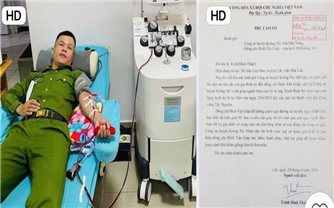 Đắk Nông: 3 cán bộ, chiến sĩ Công an người DTTS hiến máu cứu các bệnh nhi