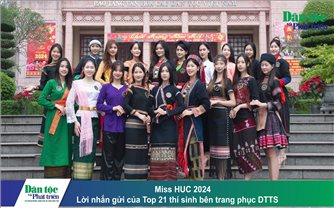 Miss HUC 2024: Lời nhắn gửi của Top 21 thí sinh bên trang phục DTTS