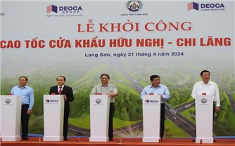 Thủ tướng Chính phủ Phạm Minh Chính phát lệnh khởi công Dự án tuyến Cao tốc Cửa khẩu Hữu Nghị - Chi Lăng