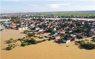 Lũ Sông Cầu xuống chậm, nhiều thôn ở xã Hợp Thịnh (Bắc Ninh) tiếp tục bị chia cắt