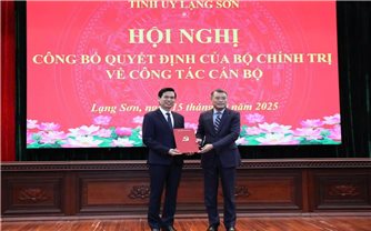 Ông Hoàng Quốc Khánh giữ chức Bí thư Tỉnh ủy Lạng Sơn