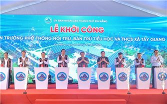 Thủ tướng Phạm Minh Chính dự khởi công trường học tại xã biên giới Tây Giang (Đà Nẵng)