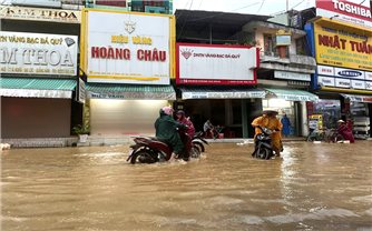 Đà Nẵng: Mưa lớn kéo dài, nhiều nơi ngập sâu trong nước