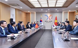 Chủ tịch nước Lương Cường hội đàm với Tổng thống Hàn Quốc Lee Jae Myung