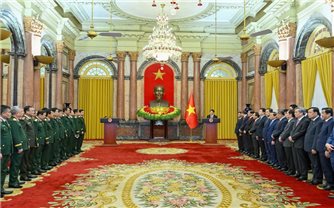 Chủ tịch nước trao quyết định bổ nhiệm Chủ nhiệm Tổng cục chính trị và thăng quân hàm Đại tướng, Thượng tướng