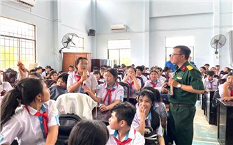 An Giang: Gần 500 em học sinh được tuyên truyền pháp luật qua hoạt động trực quan